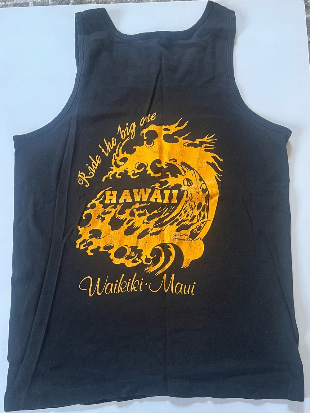 Rare Vintage Harley Davidson Tank Top Men’s Size Medium Waikiki·Maui Hawaii